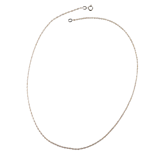 Chaine en plaqué or maille corde