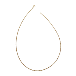 Chaine en plaqué or maille gourmette