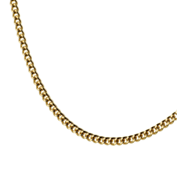 Chaine en plaqué or maille gourmette