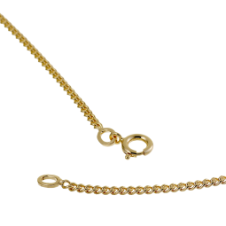 Chaine en plaqué or maille gourmette