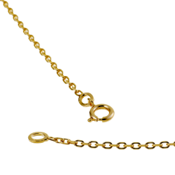 Chaine en plaqué or maille forçat