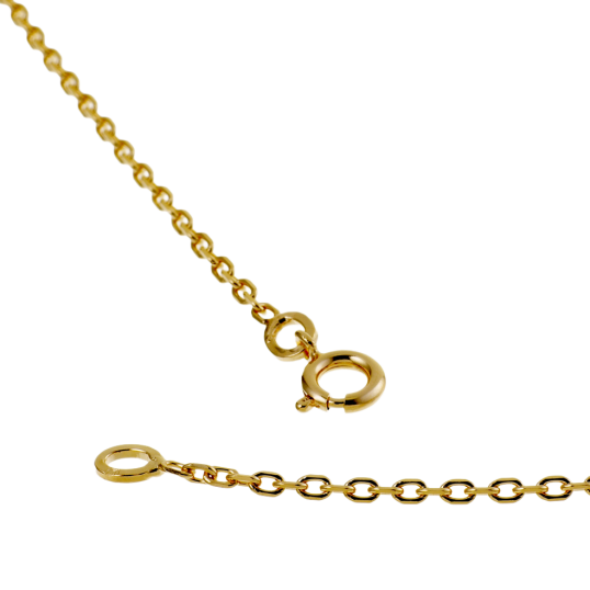 Chaine en plaqué or maille forçat