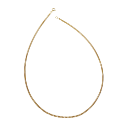 Chaine en plaqué or maille gourmette