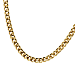 Chaine en plaqué or maille gourmette
