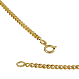 Chaine en plaqué or maille gourmette