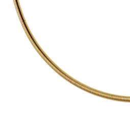 Collier câble en plaqué or