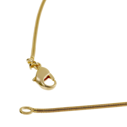 Collier câble en plaqué or