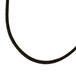 Collier en plaqué or cordon en coton noir