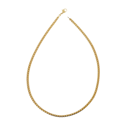 Collier en plaqué or maille anglaise