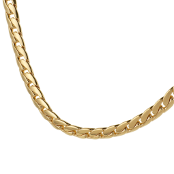 Collier en plaqué or maille anglaise