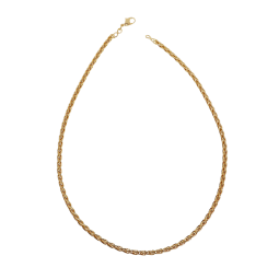 Collier en plaqué or maille palmier