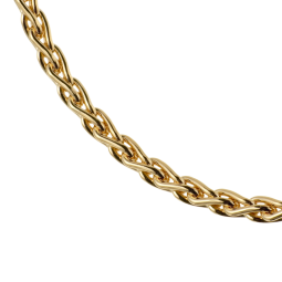 Collier en plaqué or maille palmier