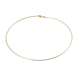 Collier câble en plaqué or