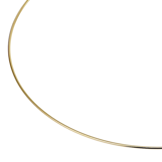 Collier câble en plaqué or