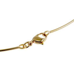 Collier câble en plaqué or