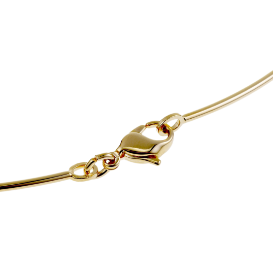 Collier câble en plaqué or