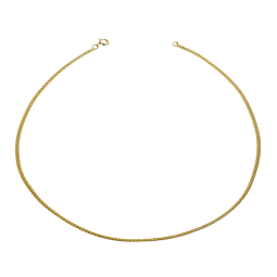 Collier en plaqué or maille anglaise
