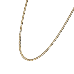 Collier en plaqué or maille anglaise