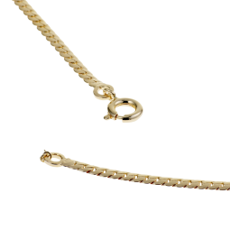 Collier en plaqué or maille anglaise