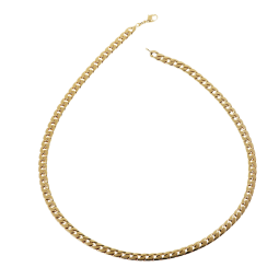 Collier en plaqué or maille anglaise