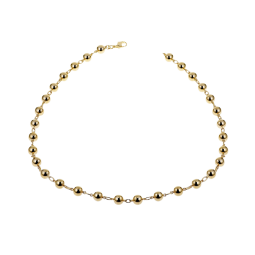 Collier en plaqué or boules
