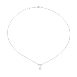 Collier en argent rhodié et oxyde de zirconium