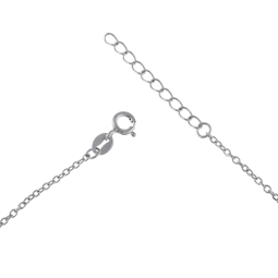 Collier en argent rhodié et oxydes de zirconium