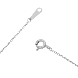 Collier en argent rhodié, oxydes de zirconium, coeurs