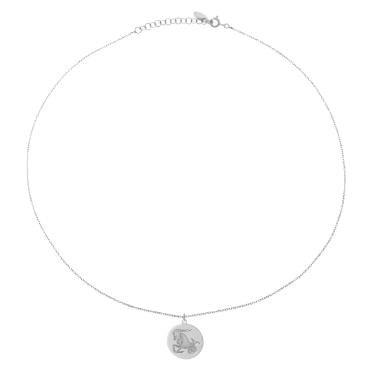 Collier en argent rhodié, zodiaque capricorne Collier en argent rhodié, zodiaque capricorne