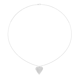 Collier en argent rhodié, chaînes 