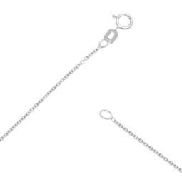 Collier en argent rhodié, chaînes 
