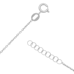 Collier en argent rhodié et laque, licorne