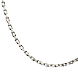 Chaine en argent rhodié maille forçat