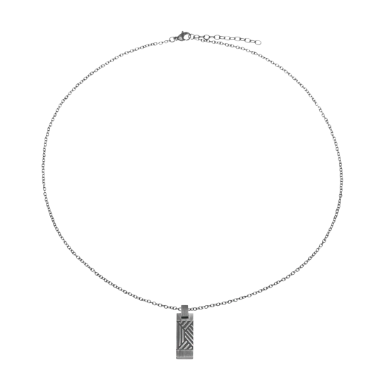 Collier en acier vieilli