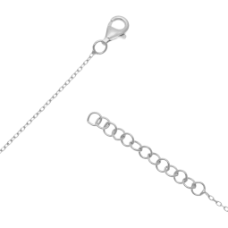 Collier en argent rhodié, perles de culture et onyx