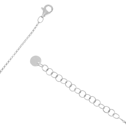 Collier en argent rhodié