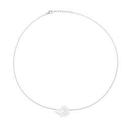 Collier en argent rhodié