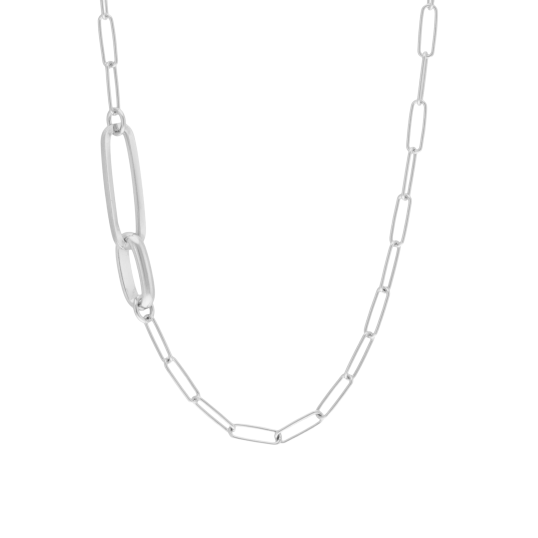 Collier en argent rhodié