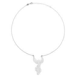 Collier en argent rhodié