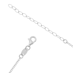 Collier en argent rhodié