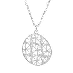 Collier en argent rhodié
