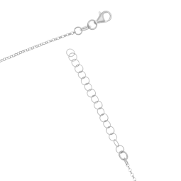 Collier en argent rhodié