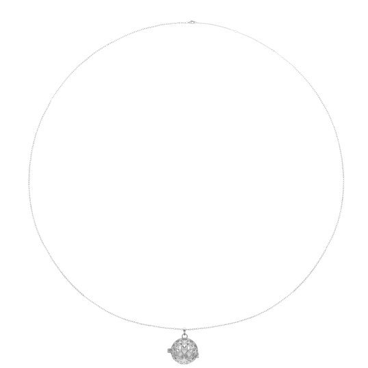 Collier de grossesse en argent rhodié
