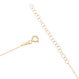 Collier en argent doré et pierres synthétiques, 'AMORE'