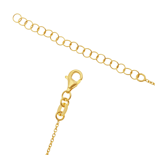 Collier en argent doré, maman chérie