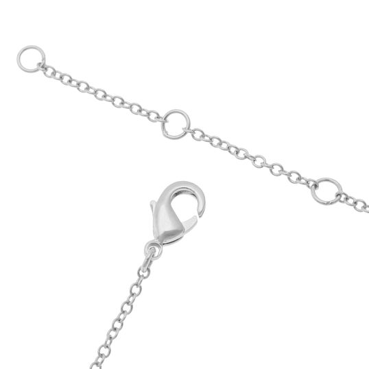 Collier en argent rhodié et oxydes de zirconium Collier en argent rhodié et oxydes de zirconium