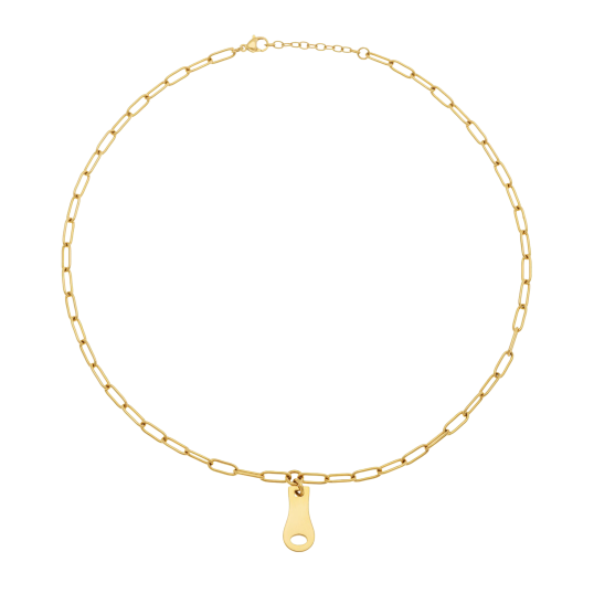 Collier en acier doré