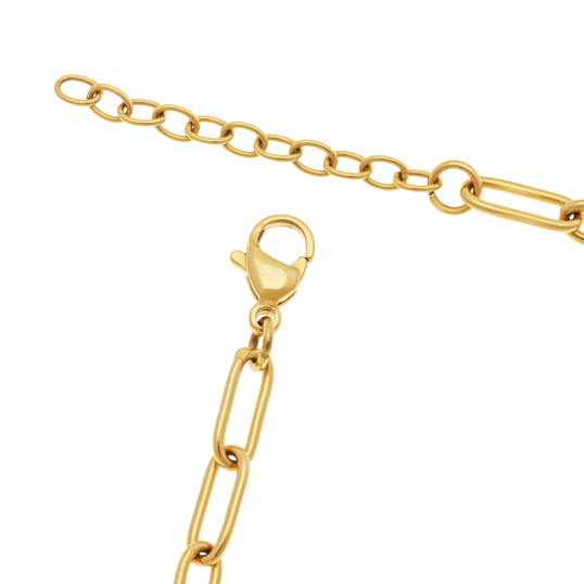 Collier en acier doré