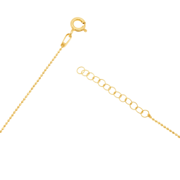 Collier en argent doré et oxydes de zirconium 