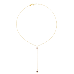 Collier en argent doré et grenats